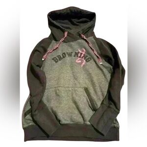 Girls Browning hoodie size medium black,  grey, pink